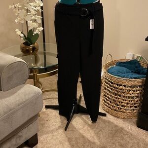 Express Black Women's Trousers with Belt